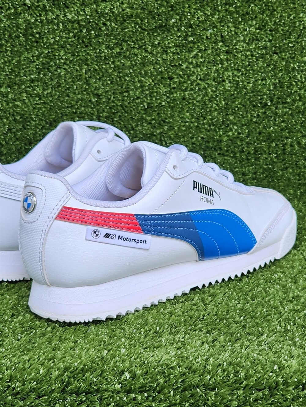 Puma BMW Motorsport Roma Big Boys Size 7 Athletic-Casual Leather Sneakers Shoes - Picture 8 of 16